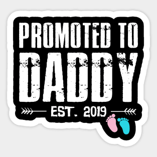 First Time Daddy New Dad Est 2019 Funny Father's Day Gifts Sticker